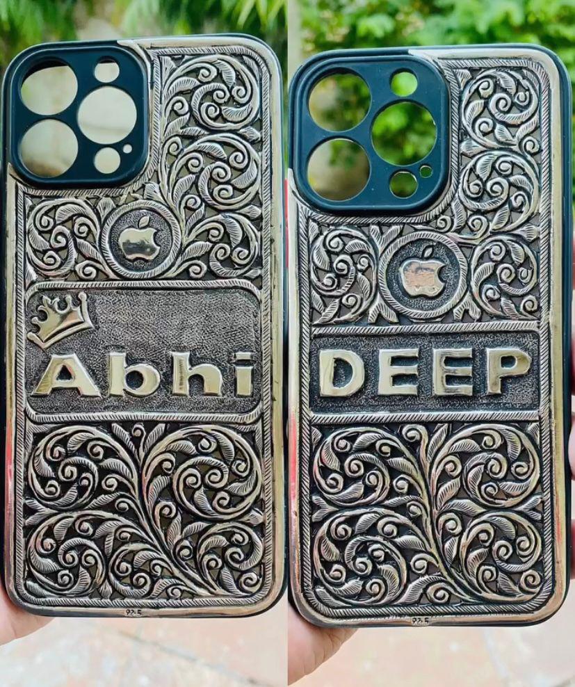 Oxidized Silver Phone Case – Heritage in Your Hands