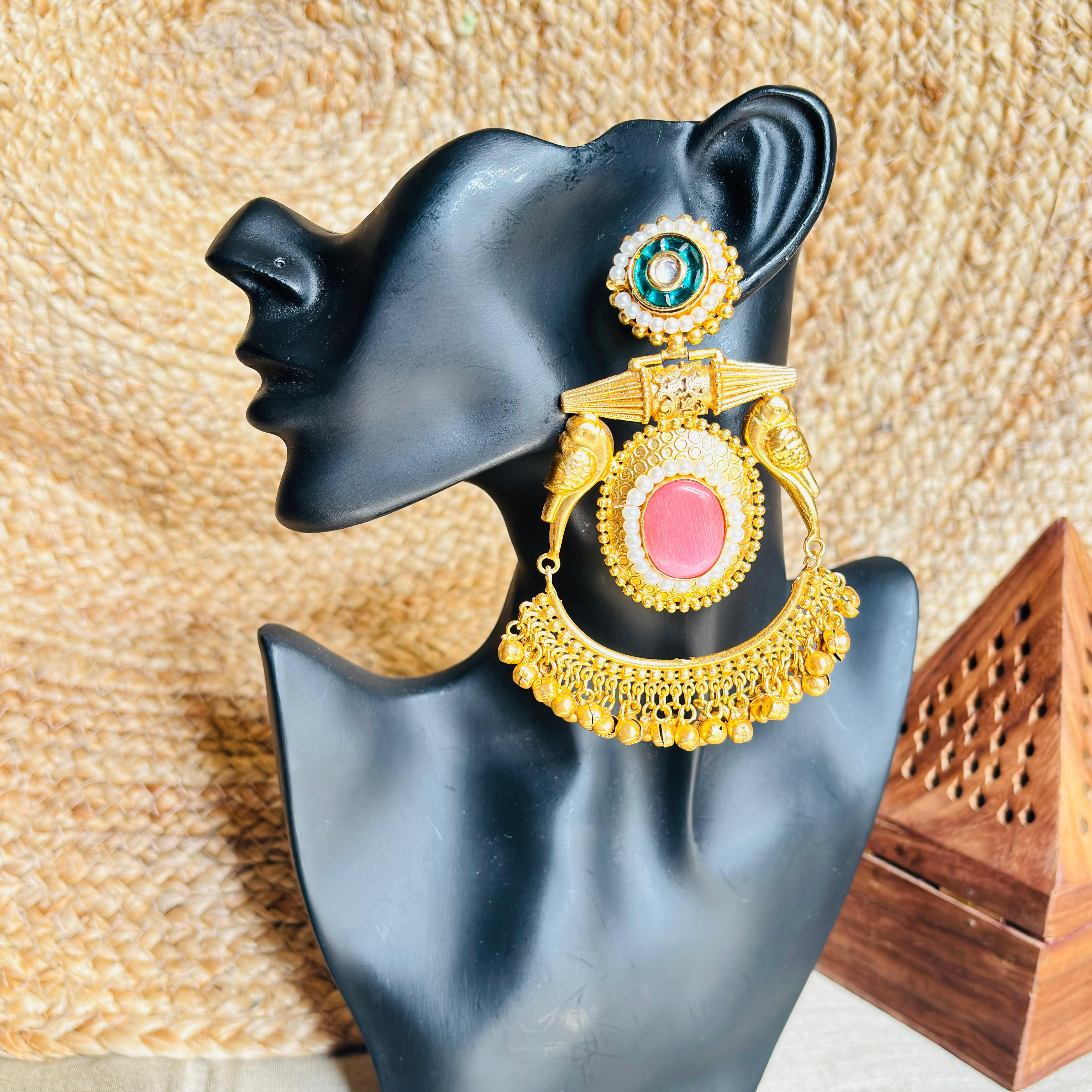 Kashmiri Heritage Earrings – The Grace of Royal Craftsmanship