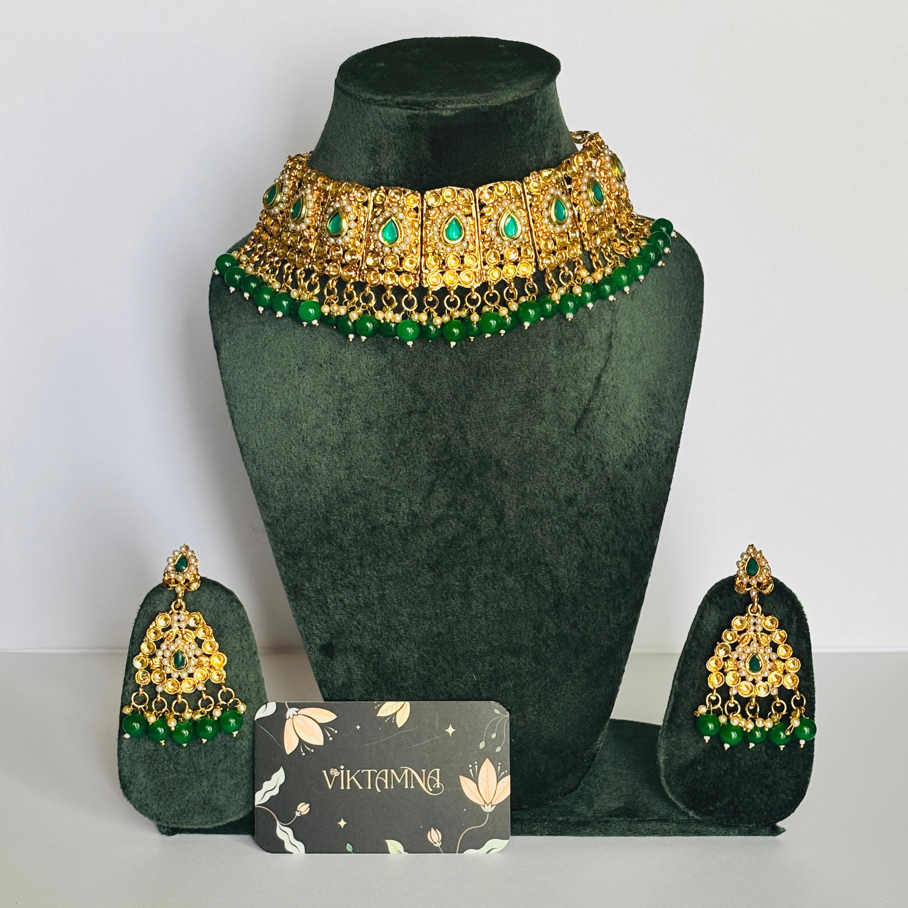 Royal Emerald Kundan Choker Set – The Statement of Elegance