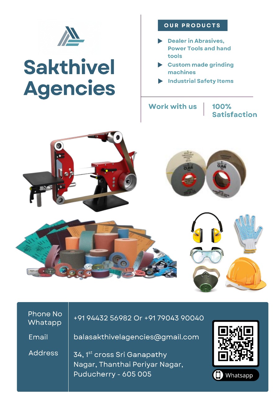 Abrasives, Power Tools & Industrial Safety Equipment