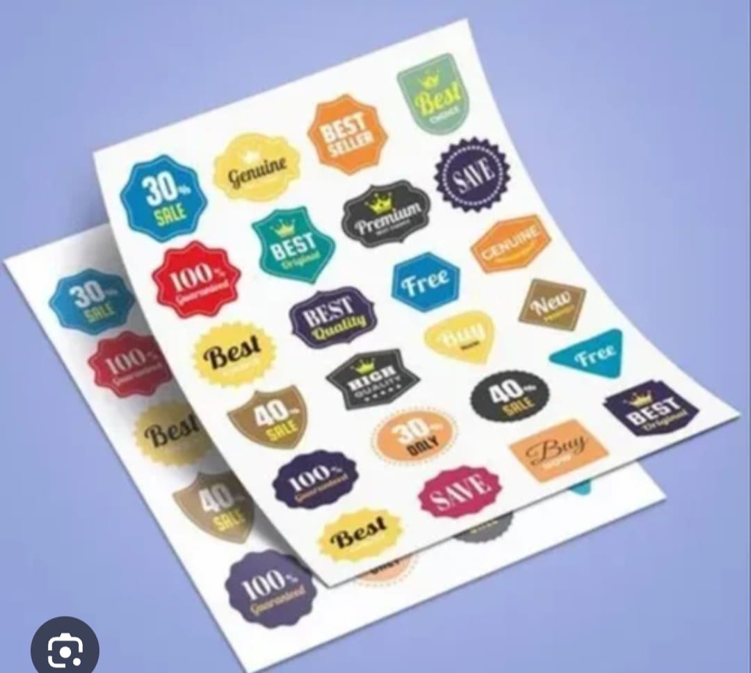 Quality Printing Box, Laser Light Sheet & Label Stickers