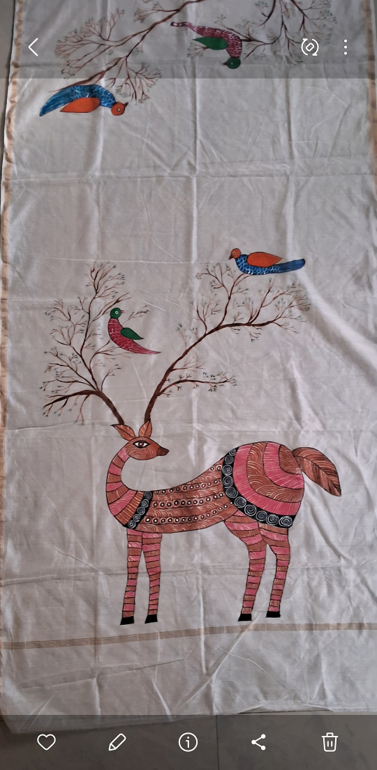 Hand embroidered  and hand painted  cloths