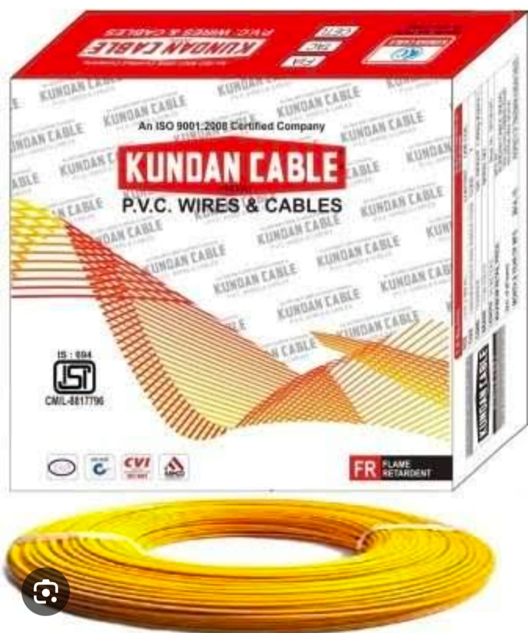 House wires, Single and multi-core cables, and copper and aluminium wires.