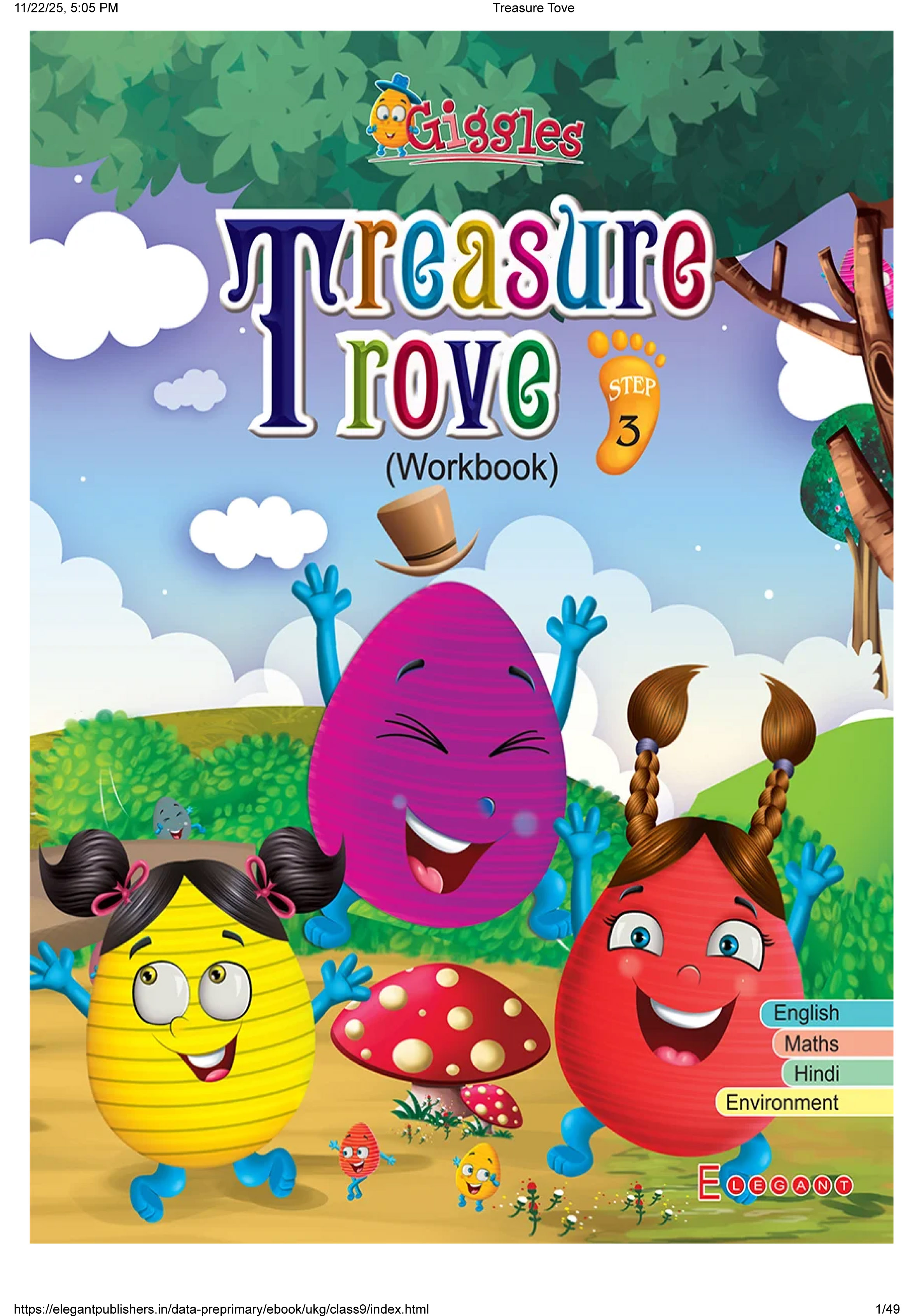 Treasure Trove – Integrated Learning Book for UKG Kids | All-in-One Early Skills, Activities & Concepts