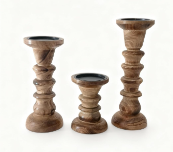 Wooden Handicraft Candle Stand