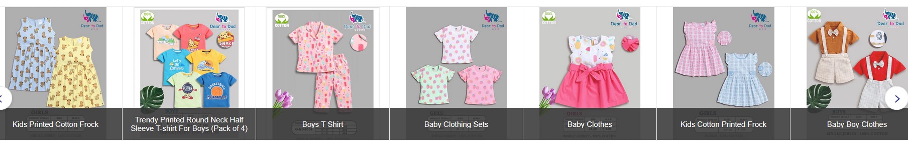 Kids wear, kids cotton frock & mens t shirt
