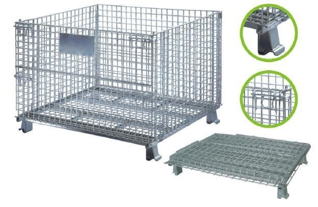 Fully Collapsible Wire Mesh Bin (1200x1000x890 mm )