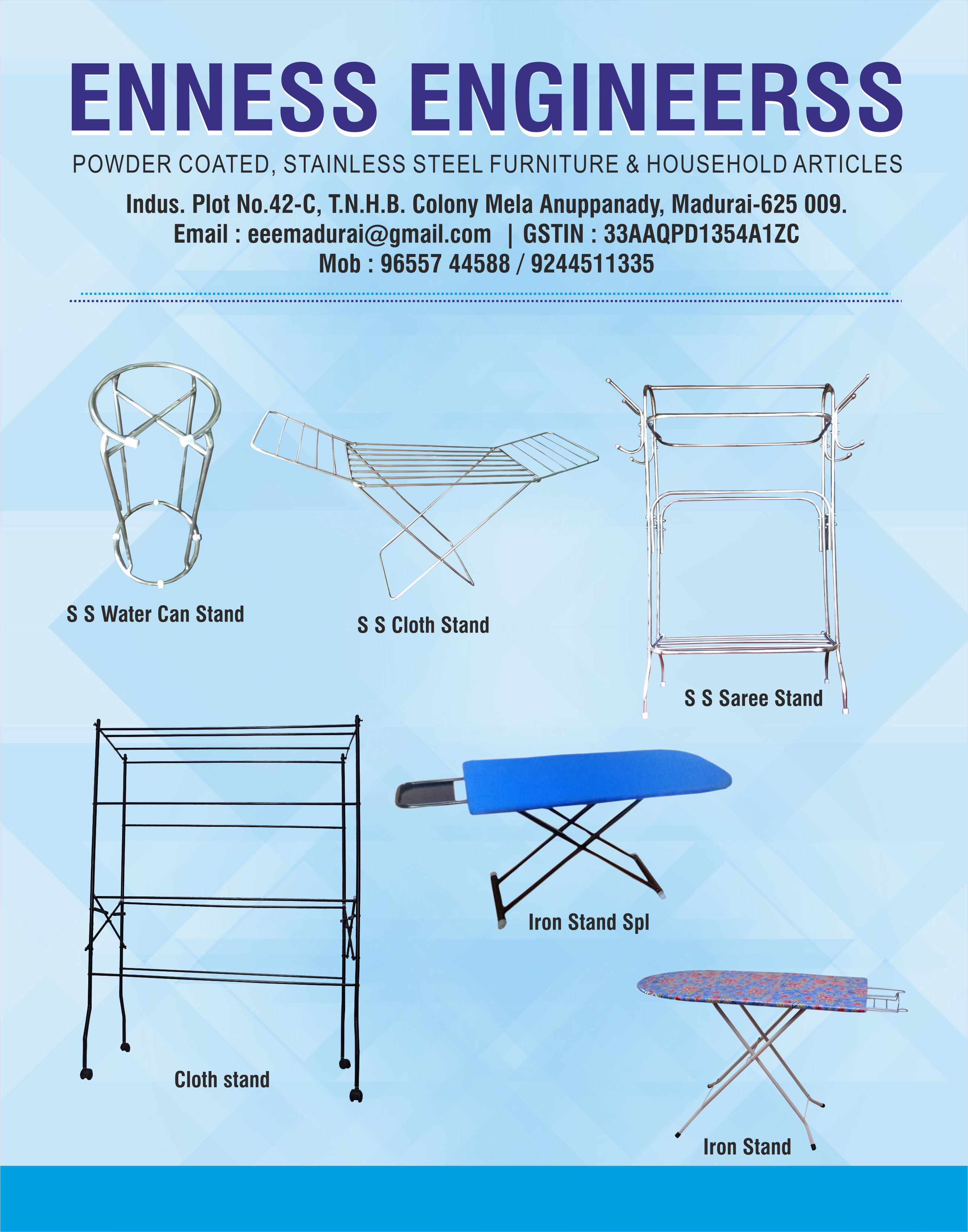STEEL FURNITURE AND WOODEN FURNITURE
