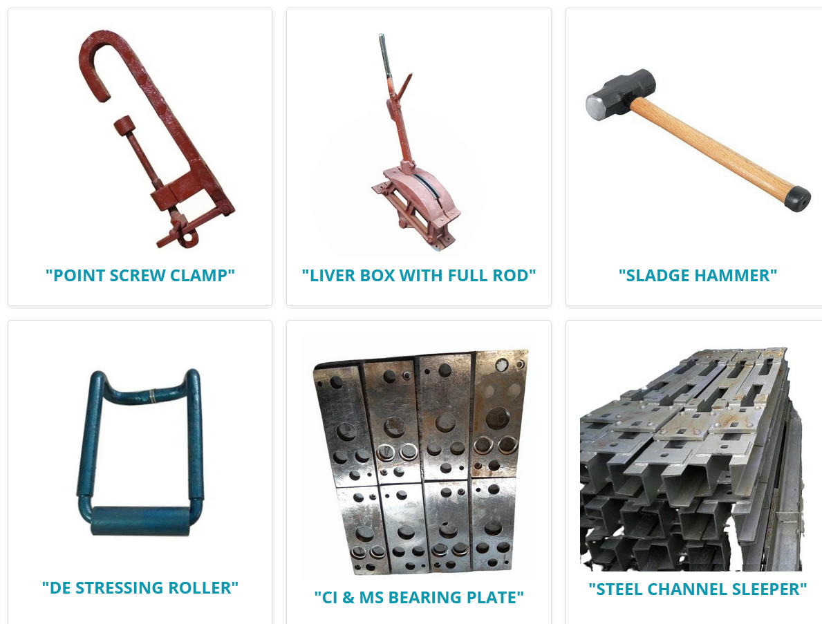  Railway Track Fittings, including Railway Wagon Materials