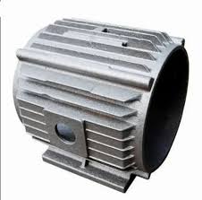 Frames or outer body parts for all kinds of electric motors made of cast iron.