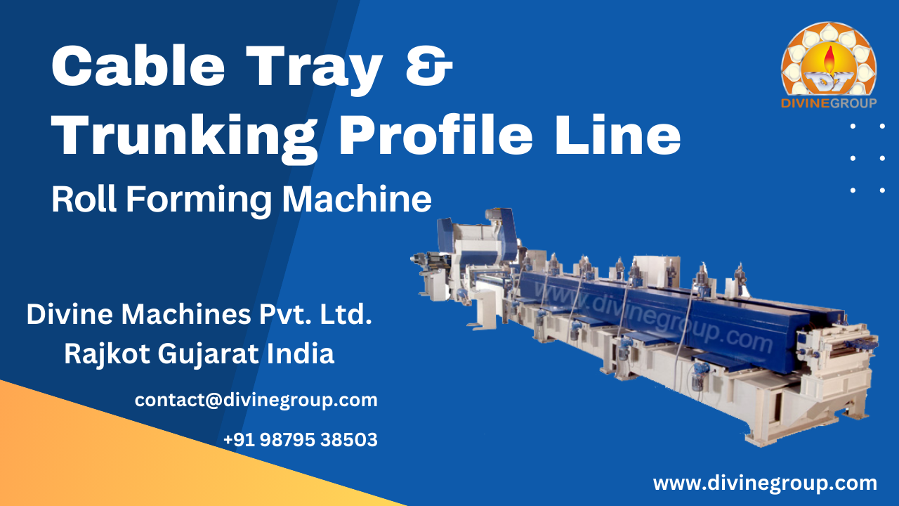 Cable Tray Trunking Profile Line Roll Forming Machine