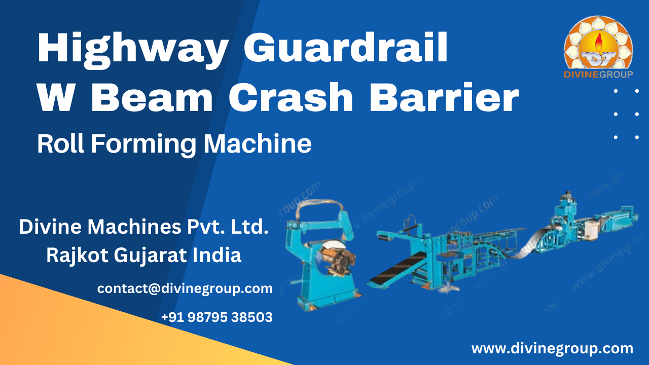 Highway Guardrail Crash Barrier W Beam Roll Forming Machine