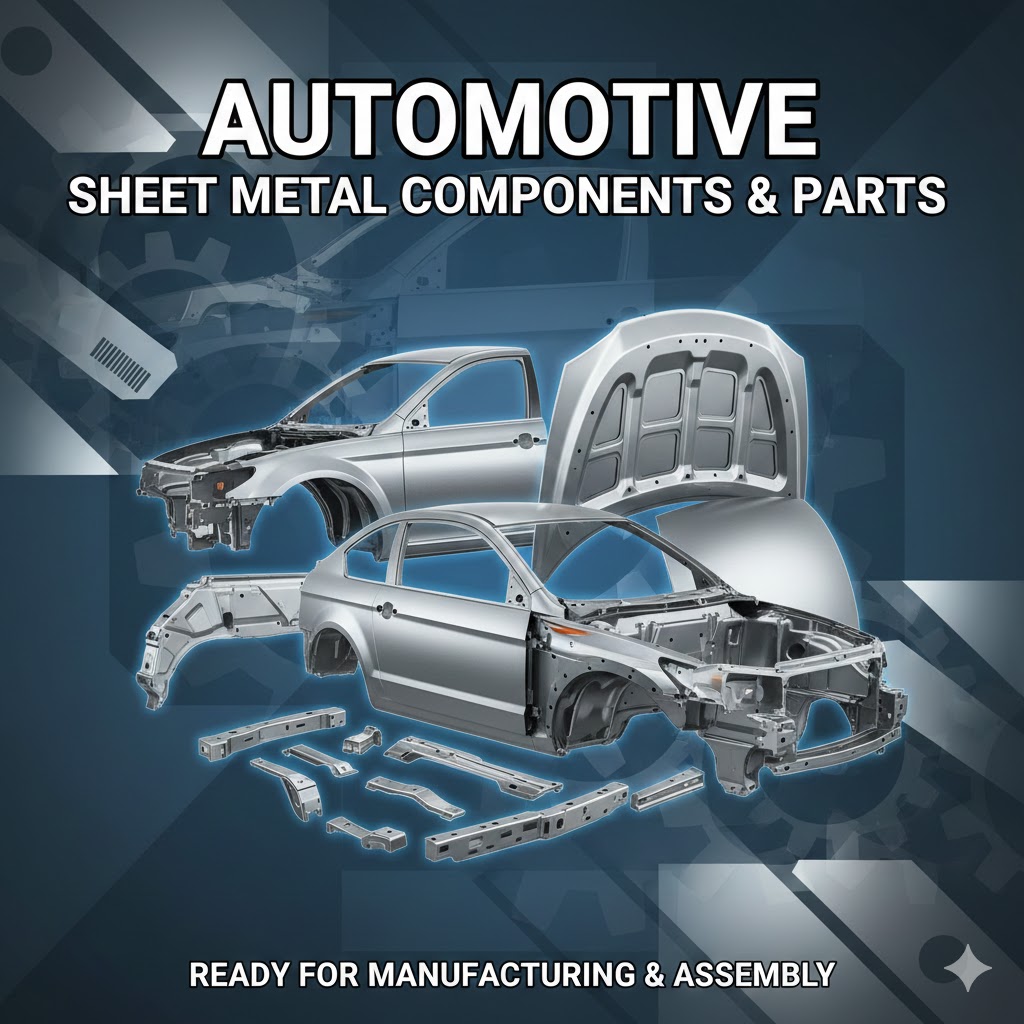 Sheet metal components and parts for automobiles