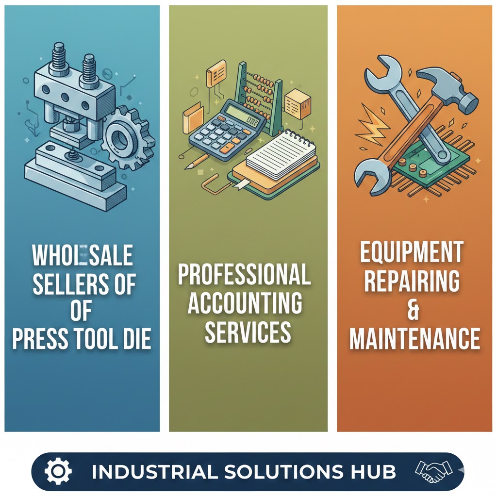 Wholesale Sellers of press tool die, accounting services & repairing 