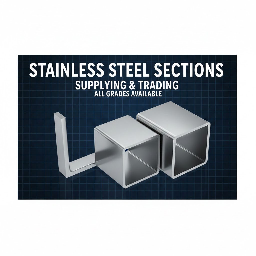  expertise in supplying & trading of Stainless steel sections. etc. 