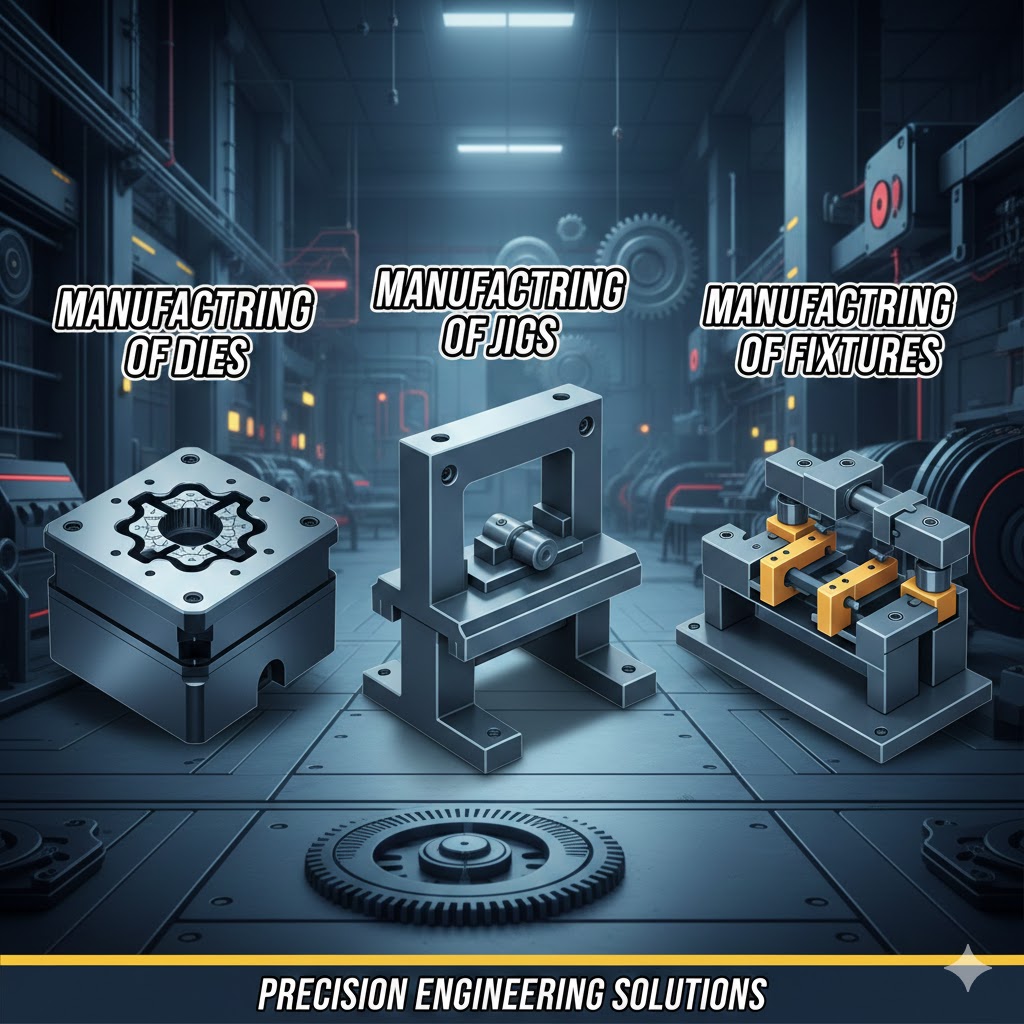 Manufacturing of dies, jigs, fixtures, precision engineering components and sheet metal components.