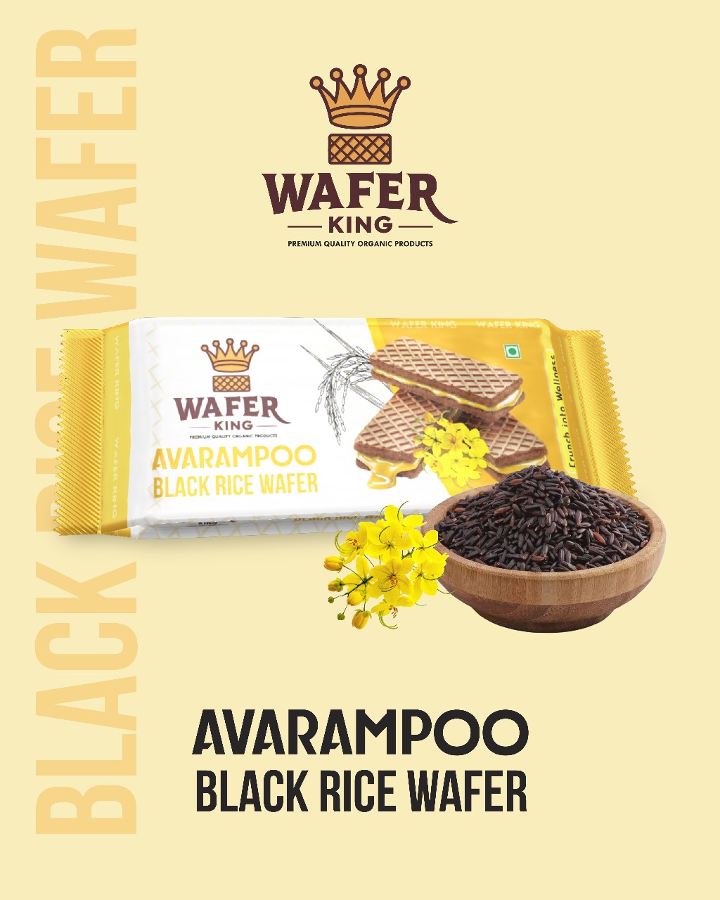 Karuppu Kavuni Wafer with Avaarampoo Flavors 