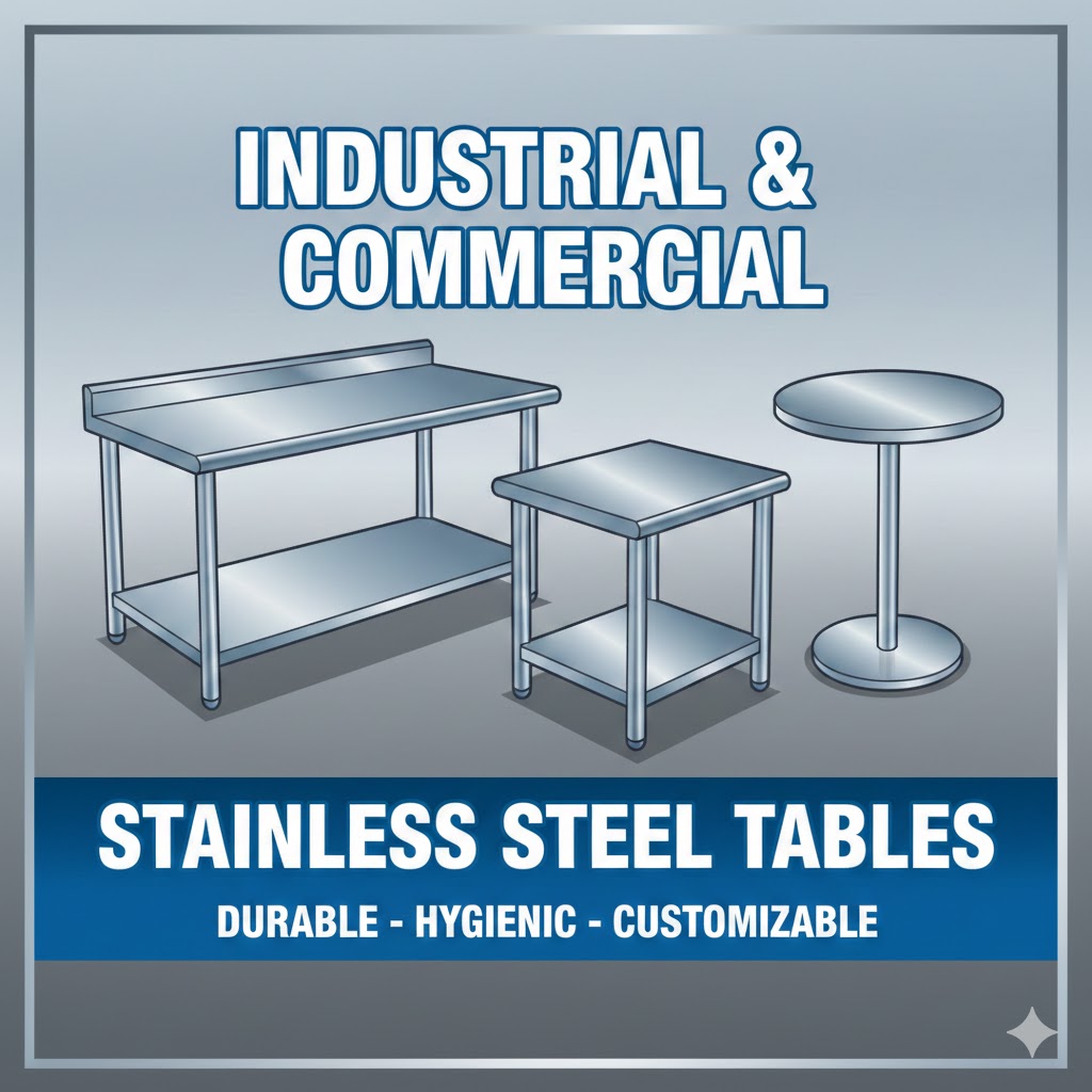  stainless steel tables