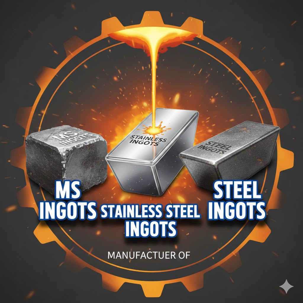 Manufacturer of ms ingots, stainless steel ingots & steel ingots