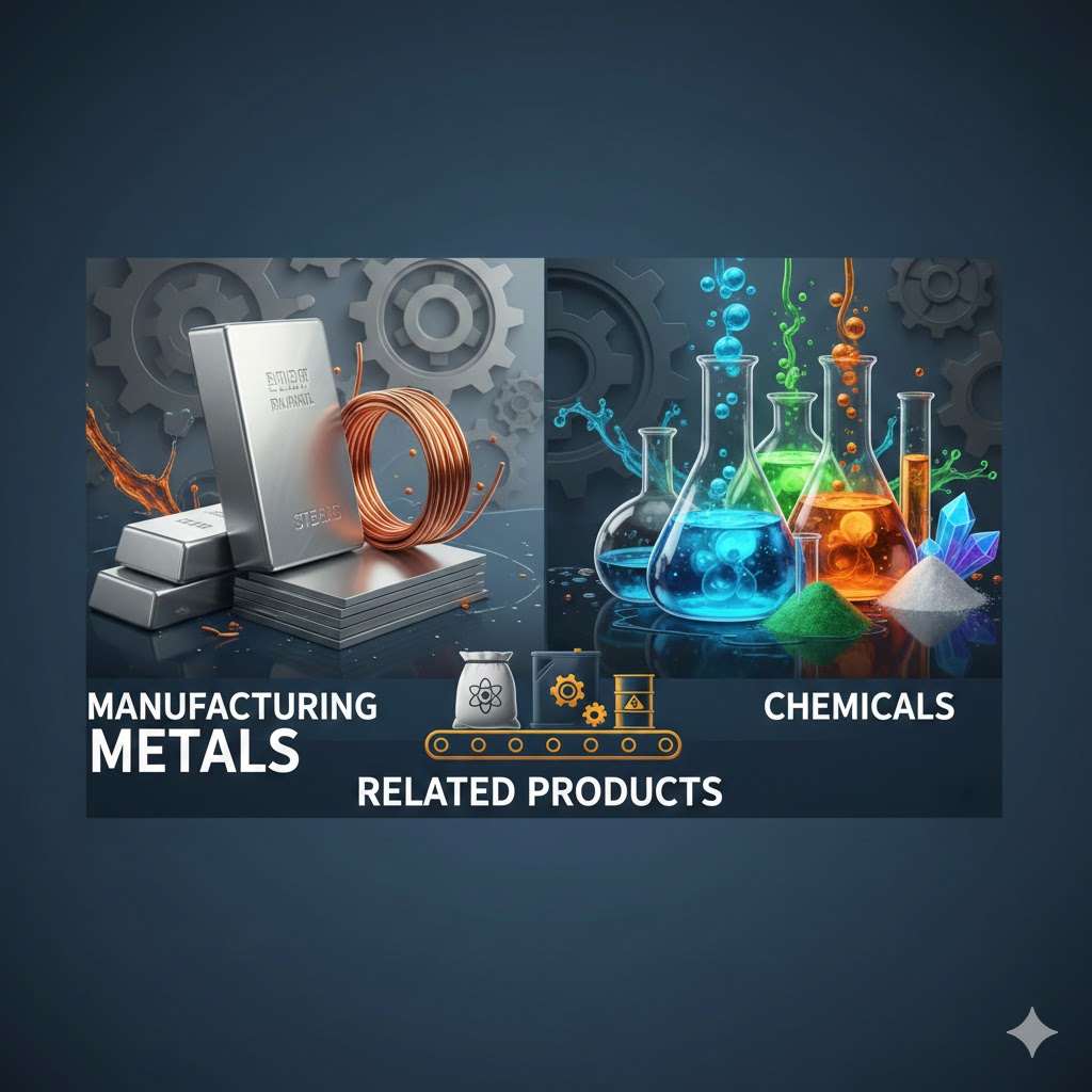  manufacturing metals, chemicals, and related products