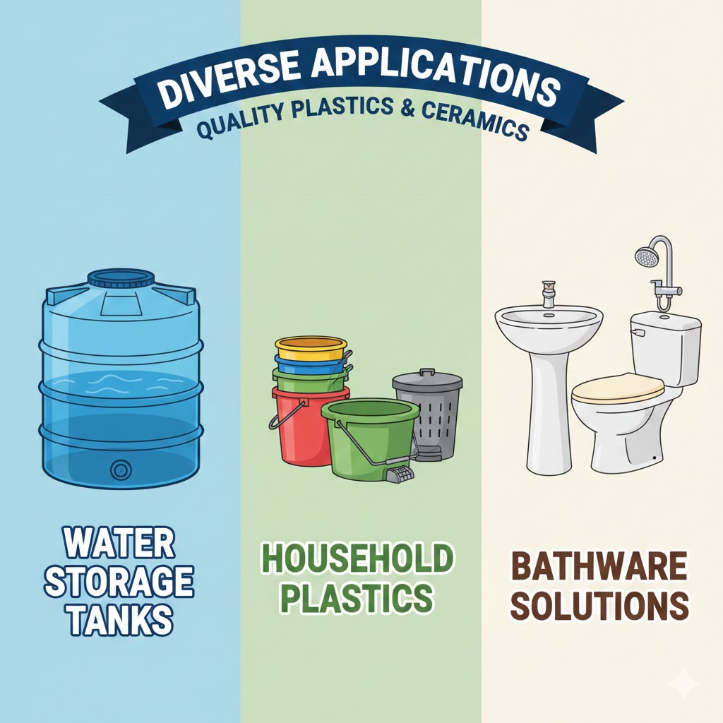 plastic products for water storage, household, and bathware applications.
