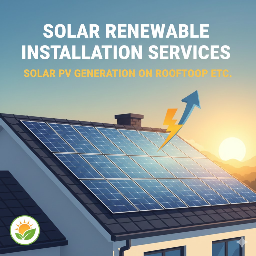 Solar Renewable Installation Services- Solar Pv Generation On Roof Top etc. 