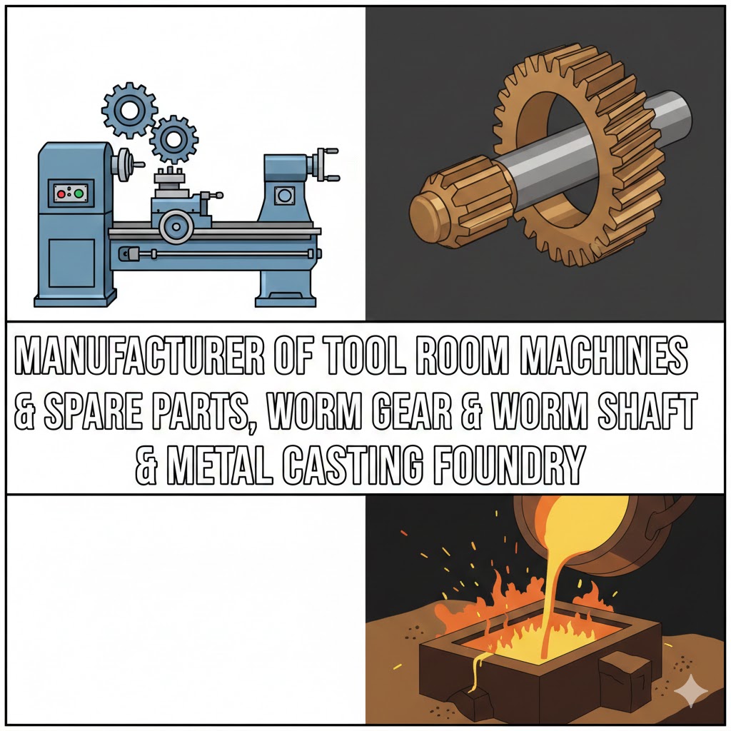 Manufacturer of tool miles machine and spare parts, worm gear and worm shaft & metal casting foundry