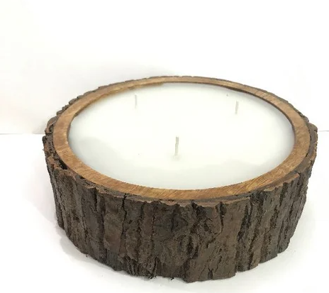 Wood Bark Candle