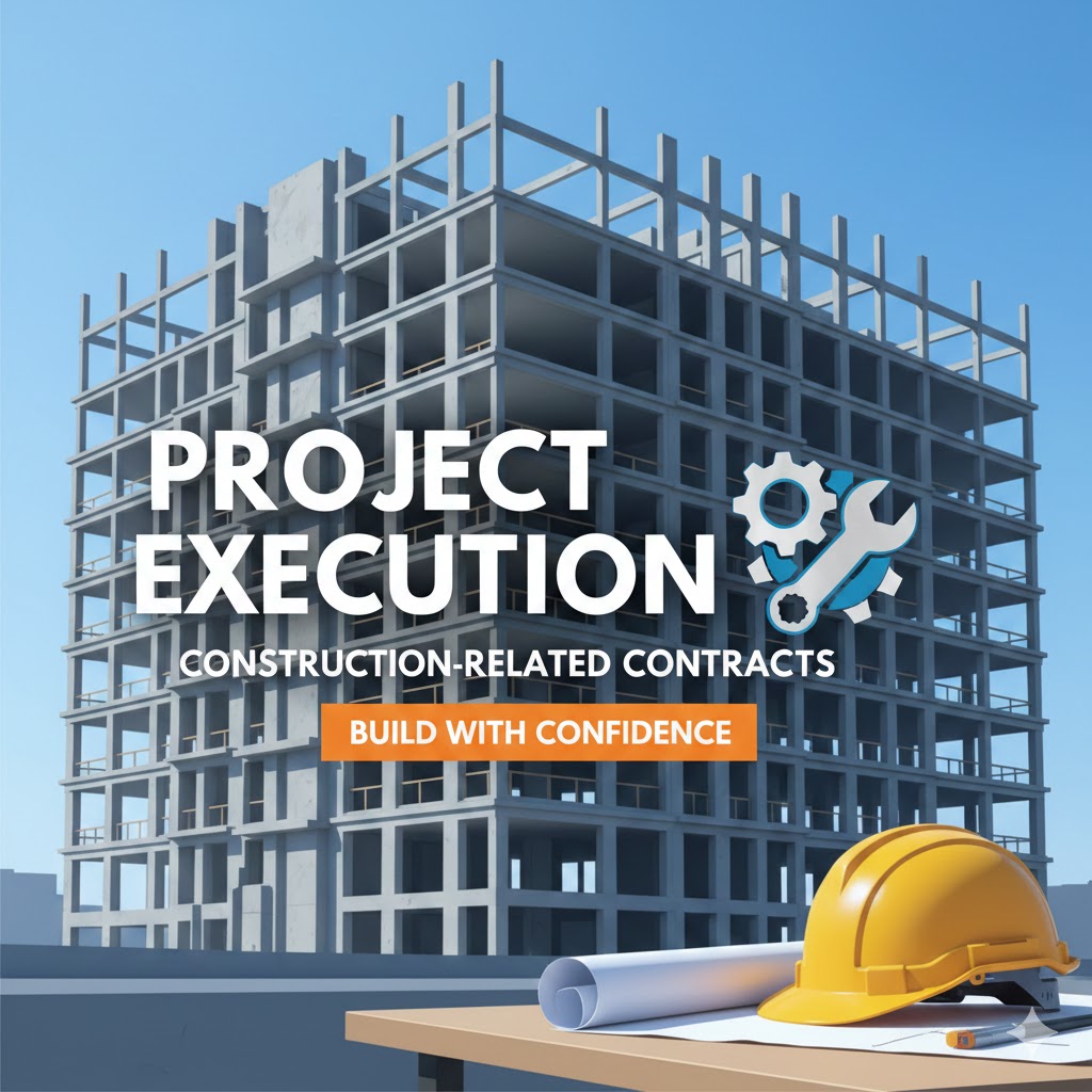  services like project execution, construction-related contracts, or manufacturing support.