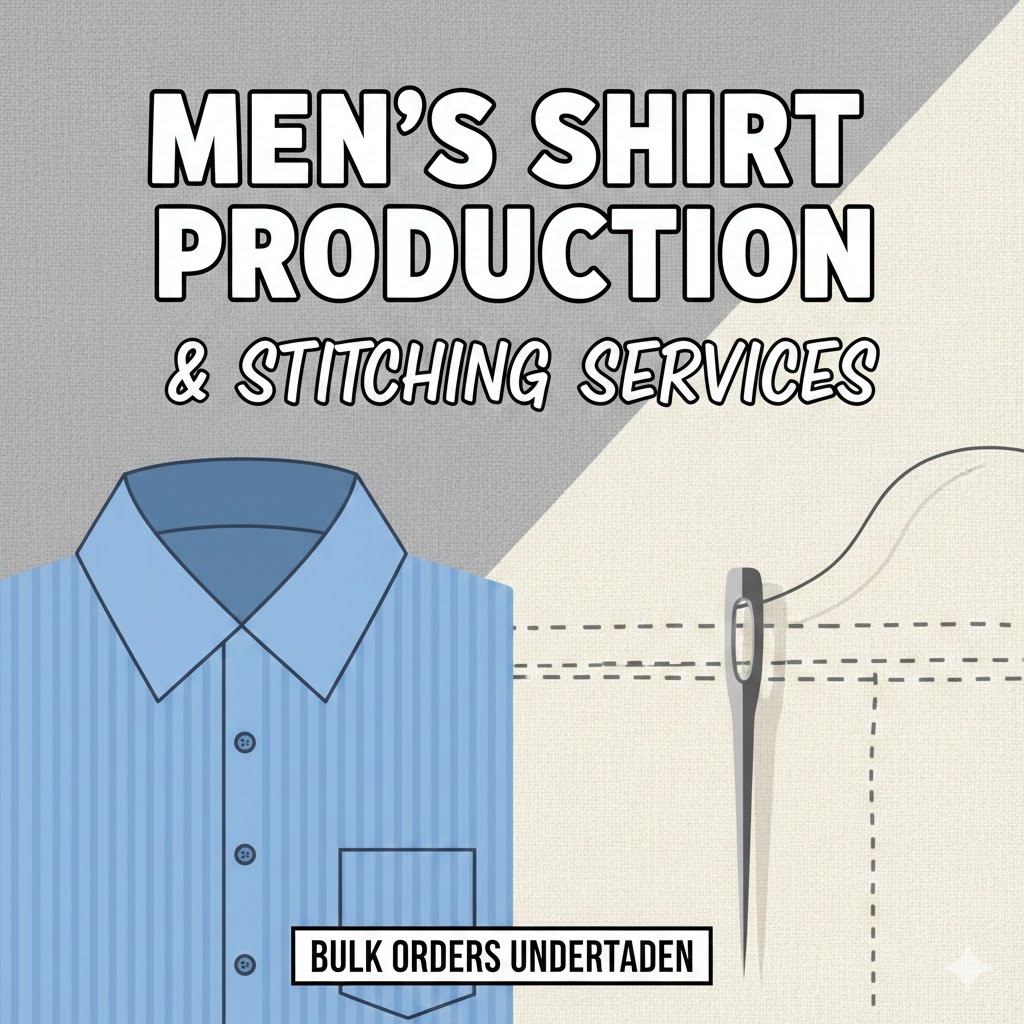 production of mens shirts and also providing stitching services