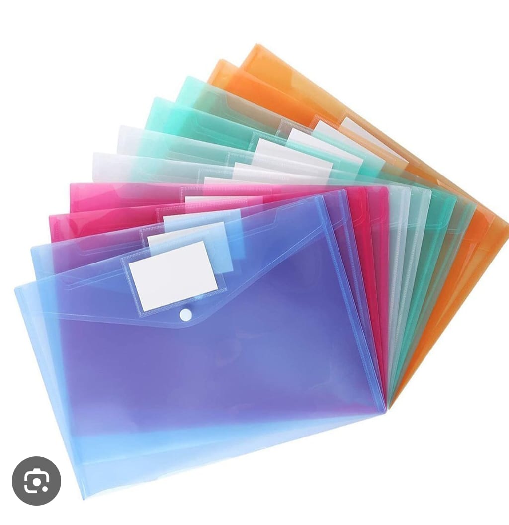 PP single Button File Folder