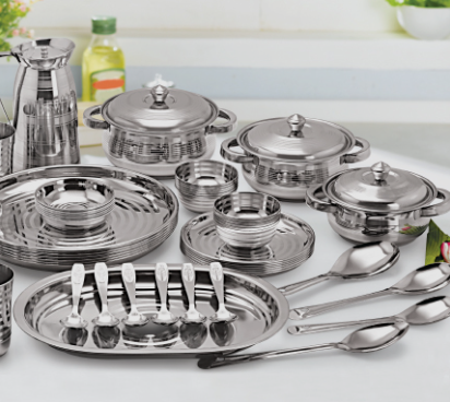 Stainless Steel Dinner Set