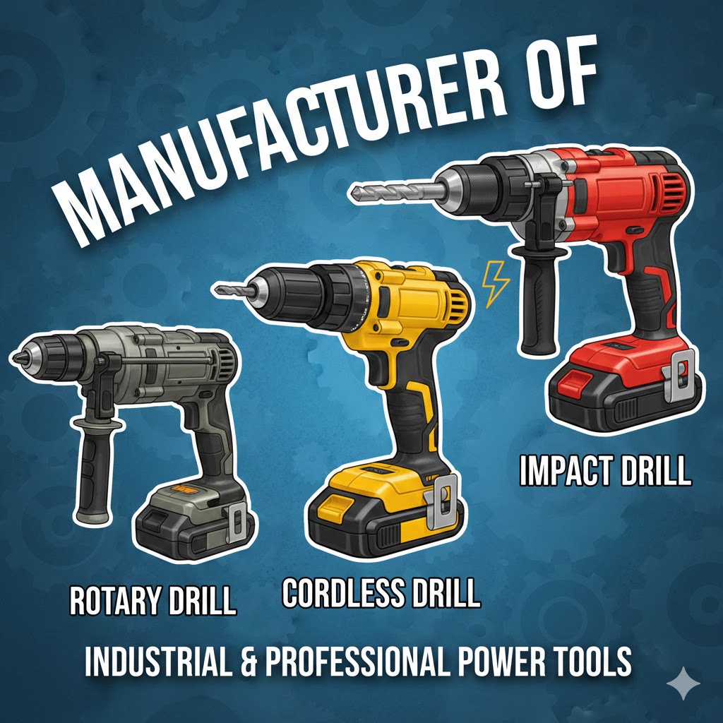 Manufacturer of rotary drill, cordless drill & impact drill 