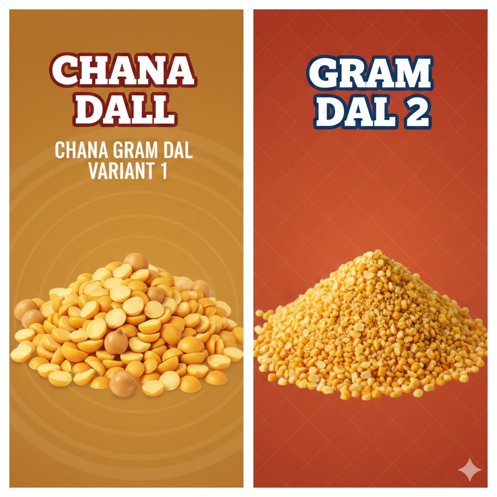 chana dall, chana gram dal variant 1 bold & gram dal 2 