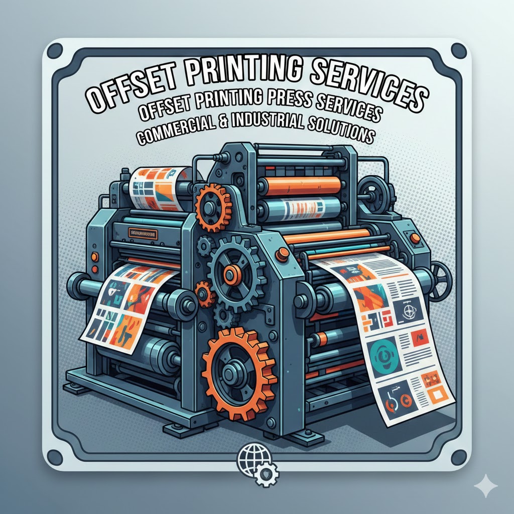 Offering offset printing services, offset printing press services etc.