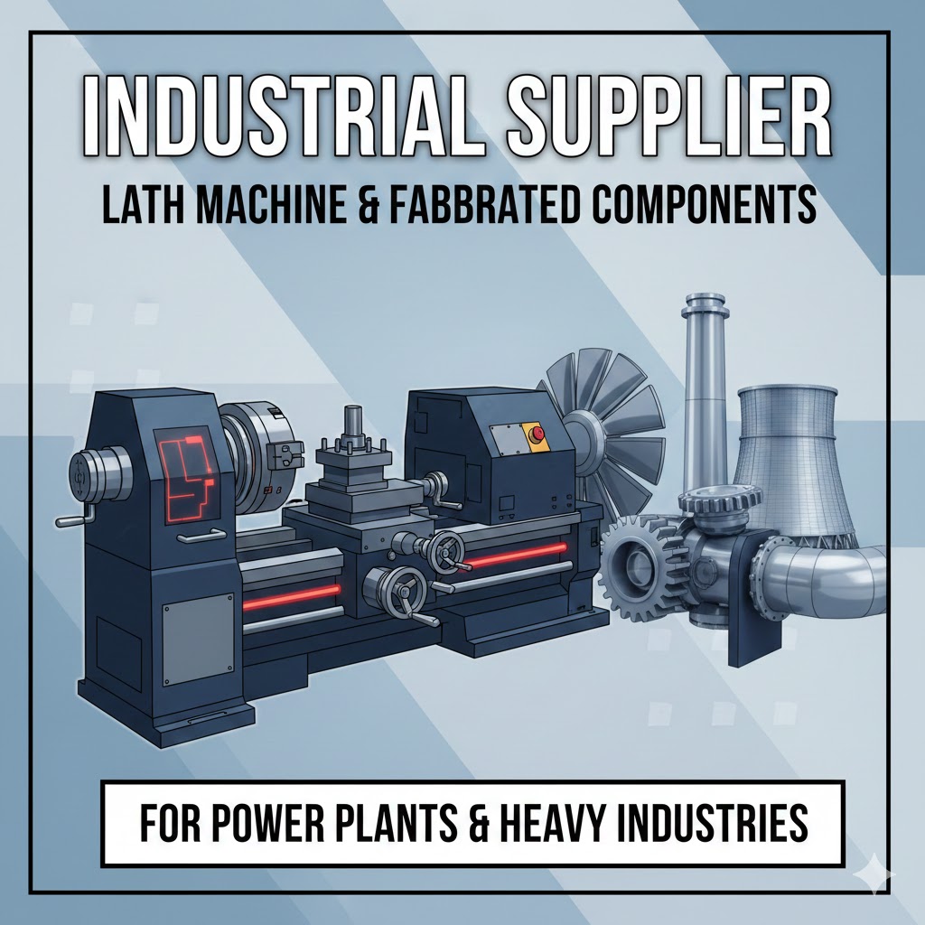  supplying & trading of Lath machine/fabricated components for power plants. etc. 