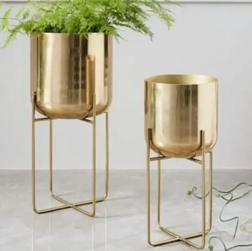 Brass Plating Decorative Planter