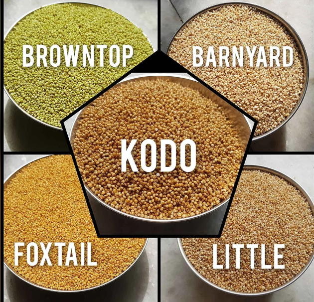 kodo millet, health mix & foxtail millet