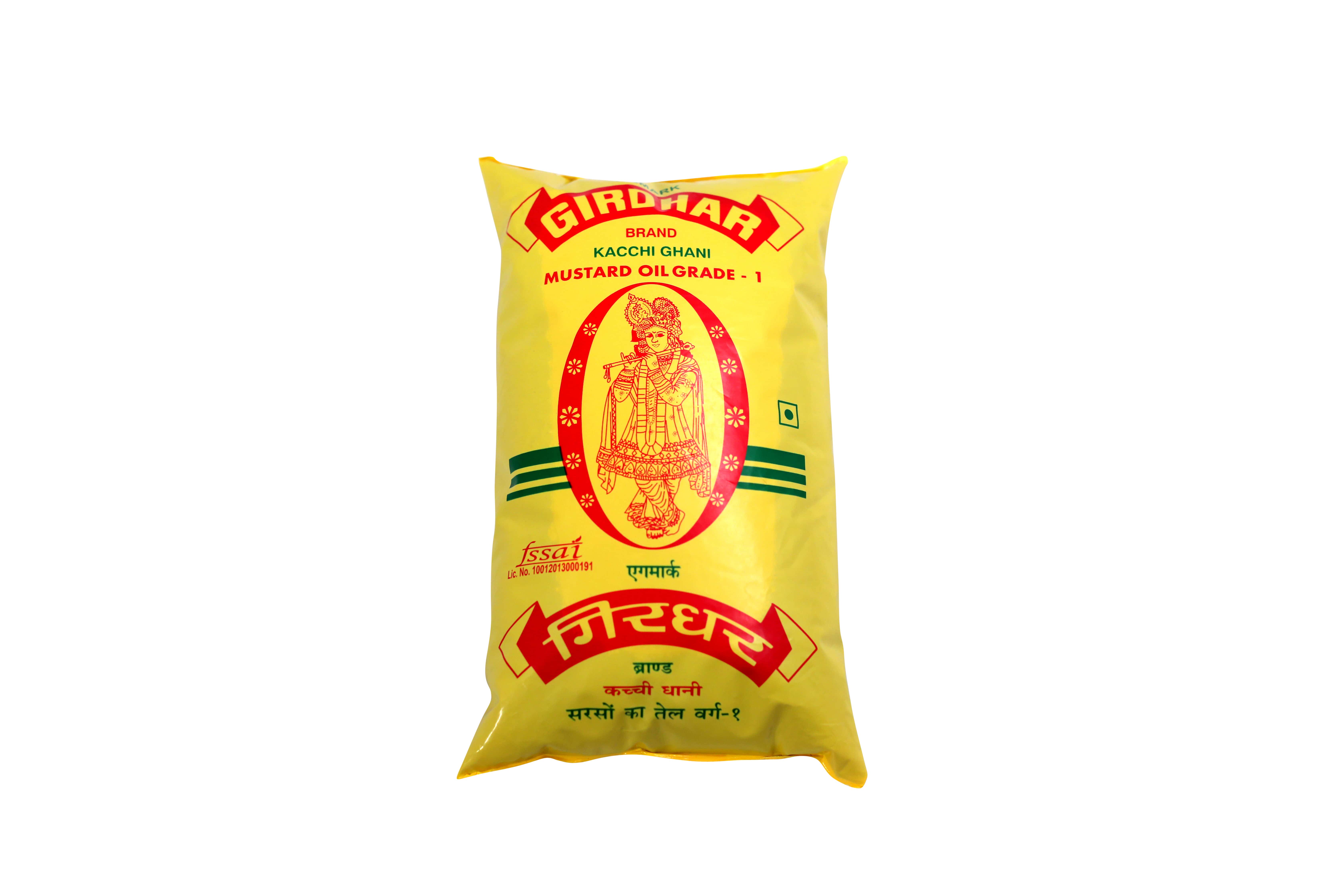 Girdhar Mustard Oil 1Ltr Pouch