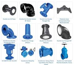 pipe fittings, valves, and manhole covers
