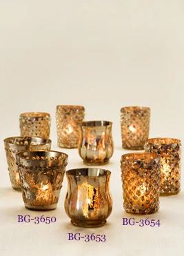 Mercury Glass Votive Holder