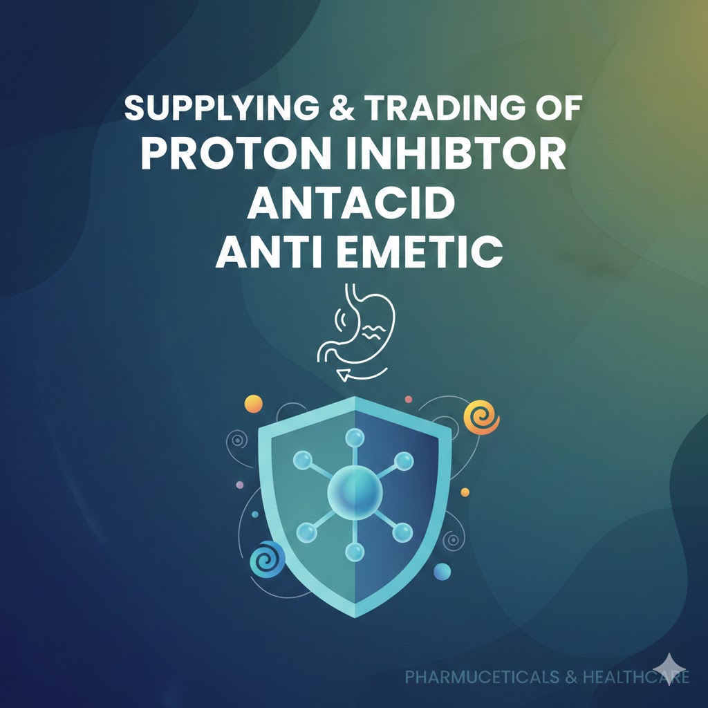 Proton inhibator, antacid, anti emetic etc. 
