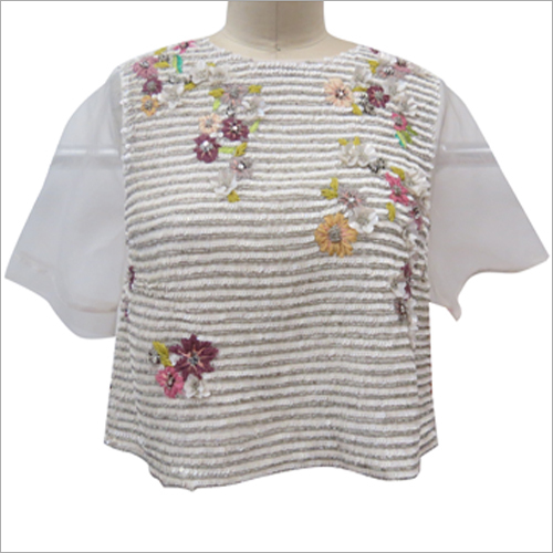 Ladies Embellished Beaded Tops
