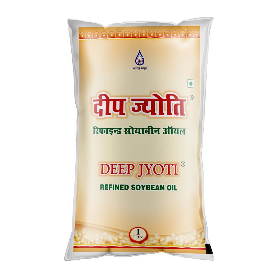 Deep Jyoti Refined Soybean Oil 1 ltr Pouch