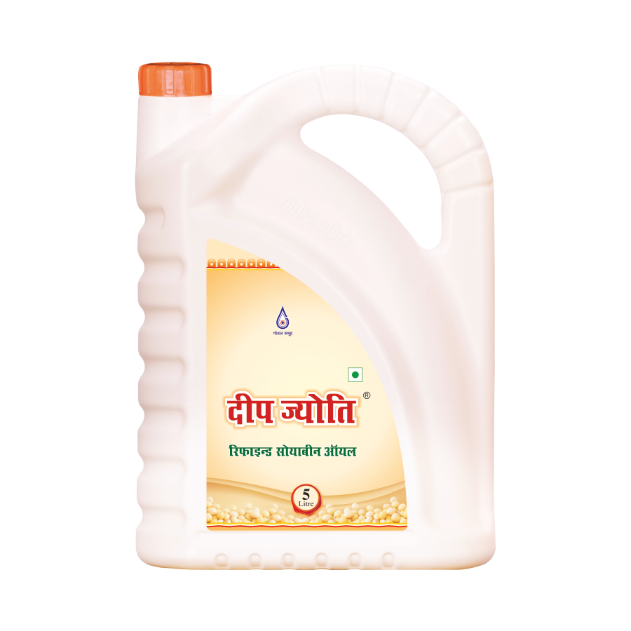 Deep Jyoti Refined Soybean Oil 5 ltr HDPE Jar