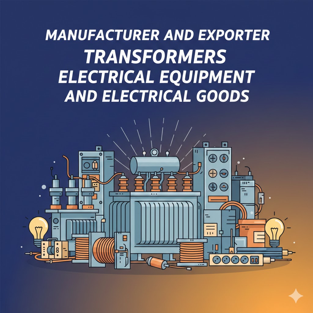 Manufacturer and export of transformers, electrical equipment and electrical goods.