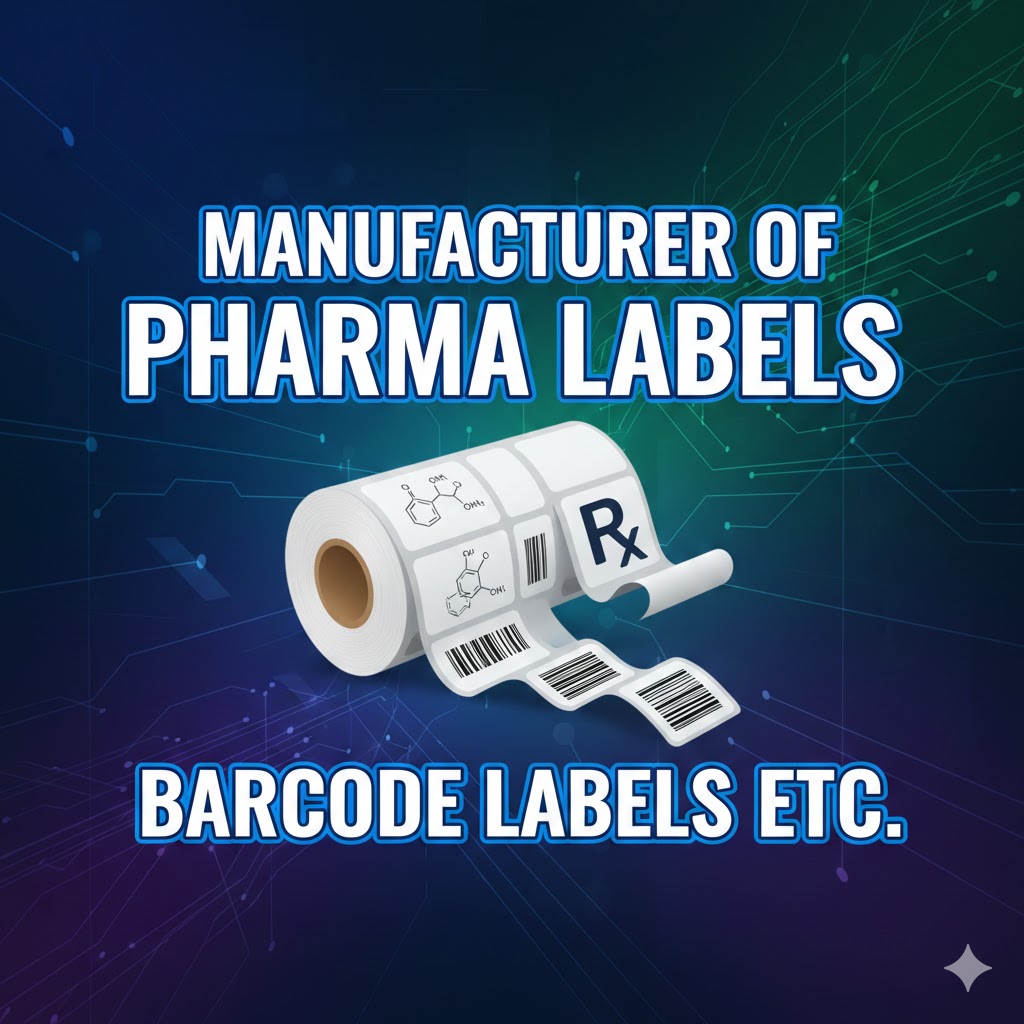 Manufacturer of pharma labels, barcode labels etc.