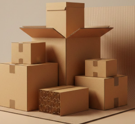 Corrugated paper boxes, corrugated sheets etc
