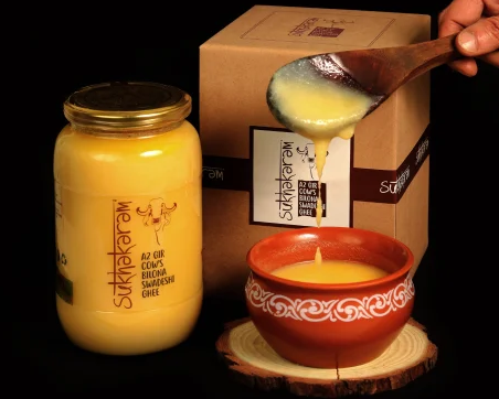 cow ghee & cow dung cake