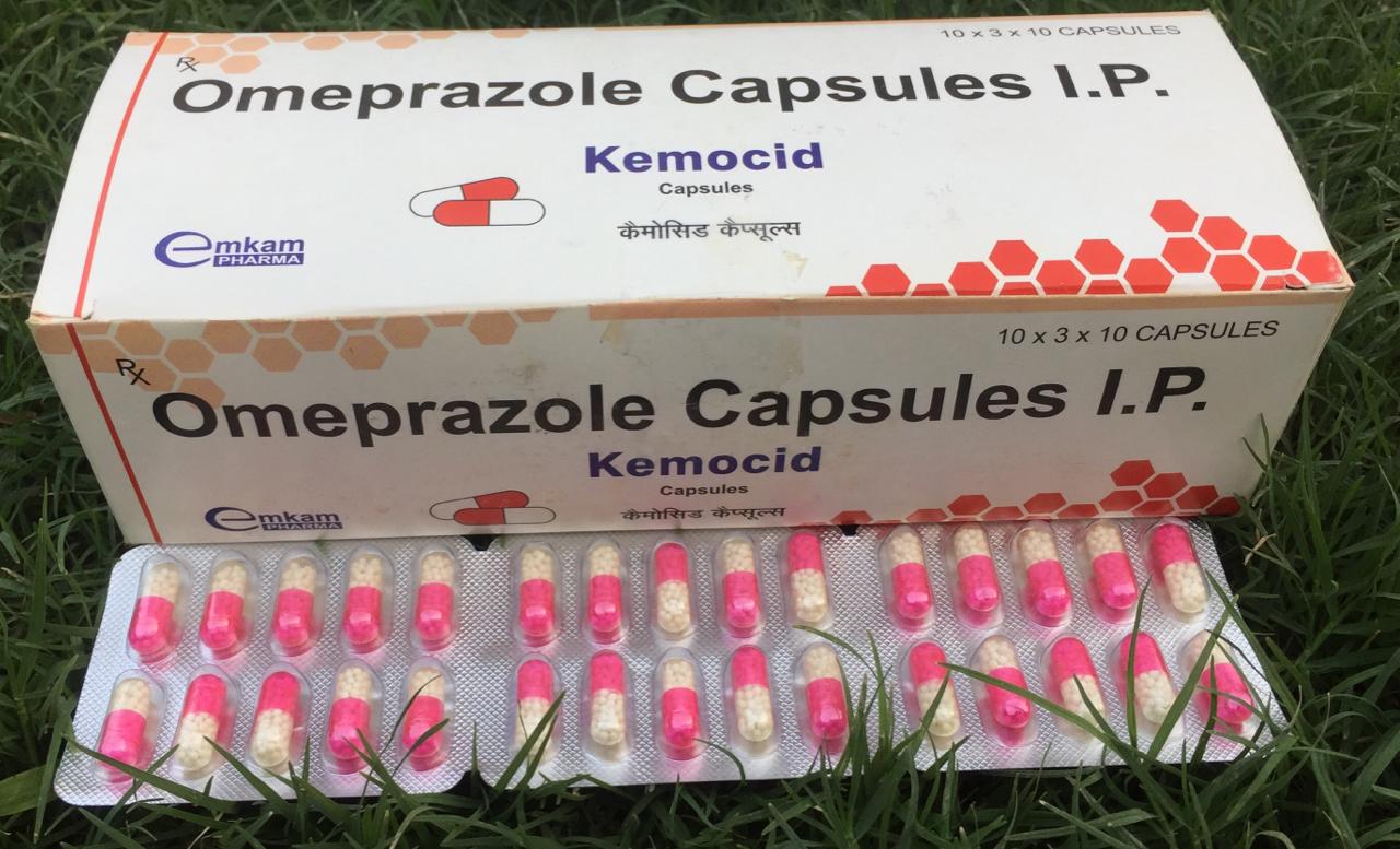 KEMOCID CAPSULES (Omeprazole Gastro-resistant Capsules I.P.)